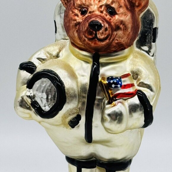 BK Other - Teddys In Time 1999 BK Hand Blown Glass Ornament 1960s Spaceman